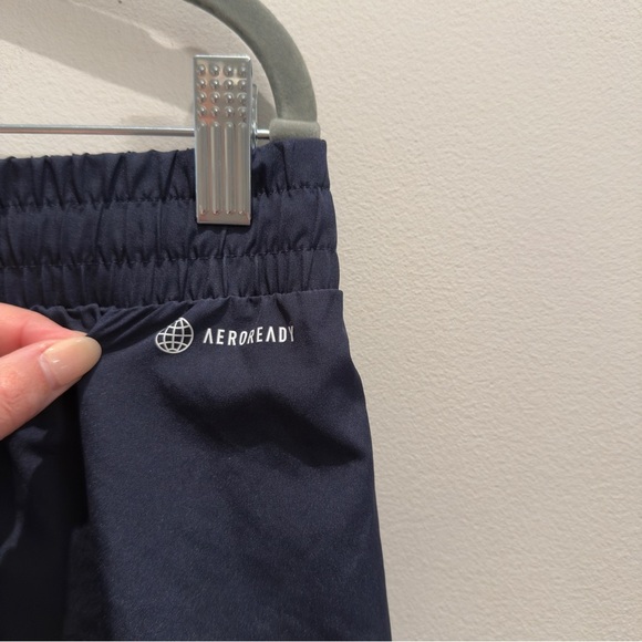 Adidas Mens aeroready Navy Athletic Shorts Size L 7” - Picture 3 of 8